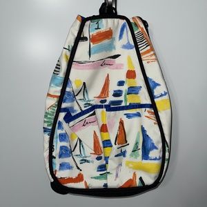 40 Love Couture Sophi Tennis Backpack Colorful‎ Sailboats Like New